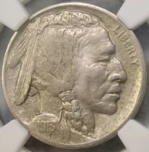 1913 D BUFALO TESTA DI INDIANO NICHEL SCARSO RUOTATO ROVESCIO NGC EF 40 CON CORNO AFFILATO - Foto 1 di 4