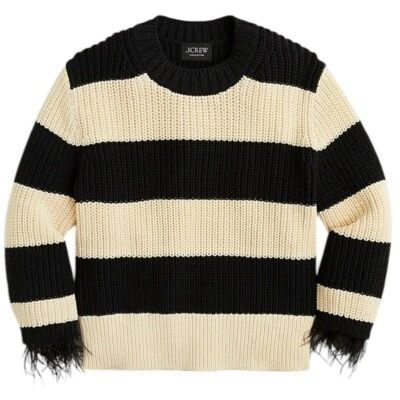 Suéter Cuello Redondo Ribete Pluma Colección J.Crew Talla Pequeña Foto 1 de 4