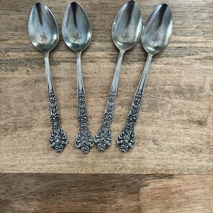 4 MSI Japan Versailles Muster Edelstahl Teelöffel Löffel Set/Posten Besteck - Bild 1 von 2