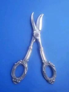 Vintage 7" Web Sterling Silver Grape Shears Scissors. Italy - Picture 1 of 7