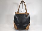 Yves Saint Laurent YSL Bag Handbag Black Beige logo Cassandra Leather Purse