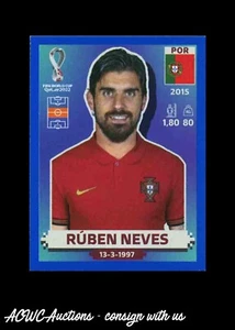 2022 FIFA World Cup Stickers Blue #POR 16 Ruben Neves (Portugal) - Picture 1 of 2