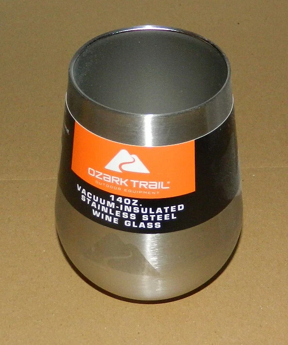 Винный бокал Ozark Trail 14 унций с вакуумной изоляцией из нержавеющей стали ~ новый - Изображение 1 из 1