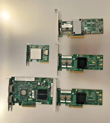Lot of 5 RAID SAS PCIe Cards – Pulled from Working Environment – Sold As-Is - Image 1 of 2
