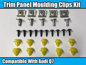 Clip Set für Audi Q7 Stoßstange Radlauf Türverkleidung Zierleiste Motorabdeckung Kit - Bild 1 von 1