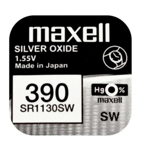 Maxell 390 389 SR1130W SR54 LR54 AG10 280-15 LR1130 10L122 RW49 Battery OZENSAA - Picture 1 of 2