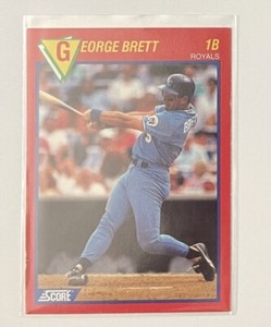 1989 Score 'Superstar' George Brett #254 Card Kansas City Royals (MVP/3x SS/HOF)