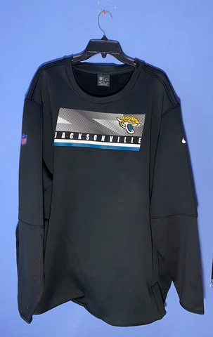 RARE SIZE 3XL Mens Nike Jacksonville Jaguars Pro Thermal Pullover Sweater CI3631 Cover