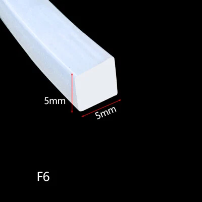 Square Silicone Foam Strip 5-50mm Rectangular Sealing Strip, High Temp Resistant - Image 1 of 4