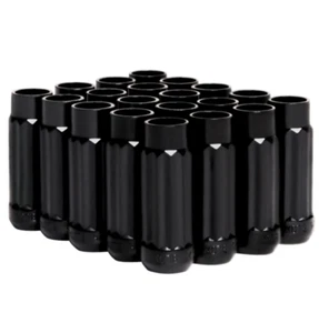 BLOX Racing 12-Sided P17 Tuner Lug Nuts 12x1.5 - Black Steel - Set of 20 - Picture 1 of 1