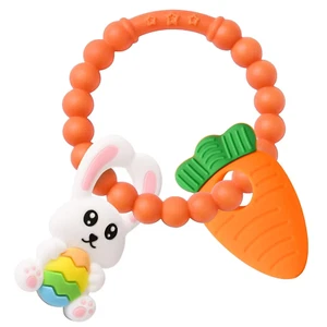 Easter Eggs Bunny Teething Toys, Easter Basket Essentials Stuffers, Silicone Eas - Picture 1 of 12