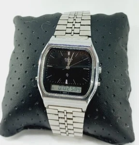 Vintage 1980s Mens Casio Japan 309 AG-340 Ana-Digi LCD Digital Quarz Wristwatch - Picture 1 of 17