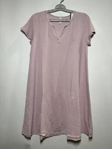 Grayson Threads Split Neck T-Shirt Dress - Lilac (L) - Picture 1 of 2