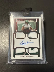New York Jets, Garrett Wilson 2022 Panini One Rookie Jersey Auto /15 - Bild 1 von 2