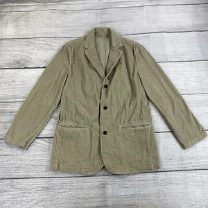 Sonoma Corduroy Jacket Women Size Large Button Down Business Blazer - Tan - Picture 1 of 6