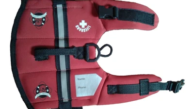 Paws Aboard Boat lifeguard Sz. XXS RED Very Small Dog - Image 1 of 3