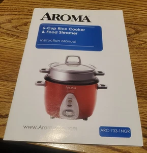 Aroma Instruction Manual ONLY Rice Cooker Food Steamer ARC-743-1NG 2020 - Picture 1 of 3