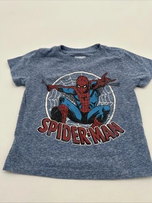 Marvel Spider-Man T-Shirt Youth Boy 18M Graphic Print Blue..#26810 - Image 1 of 4