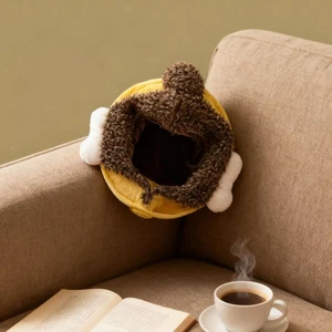 Plush Buddha Head Hat for Men Women Costume Accessory Funny with Light Sound - Picture 1 of 6