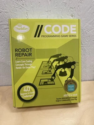 ThinkFun Code Programming Game Series: Robot Repair ~ 40 Challengers Ages 8+ NIB - Image 1 of 2