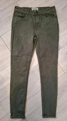 FAT FACE Jeggings 8 UK Khaki Green Women's Skinny Denim Stretch  - Image 1 of 4