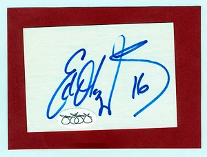Ed Olcyk Cut Index Card Autograph   JSA   Auto - Picture 1 of 1