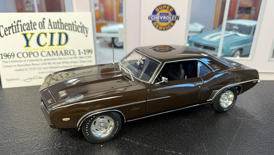 1/18 scale, YCID, 1969 COPO CAMARO in BURNISHED BROWN, 1 of 199 - Image 1 of 4