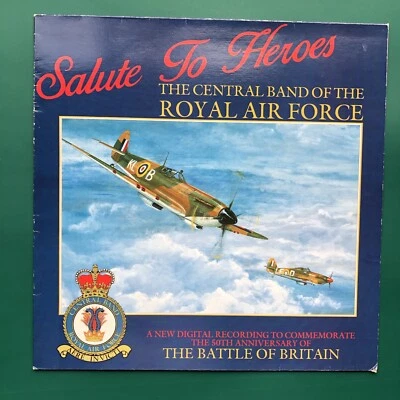 Central Band Royal Air Force SALUTE TO HEROES LP Colditz Dam Busters Soundtracks - Image 1 of 4