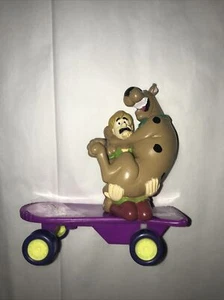 Hanna Barbera 1996 Scooby Doo Shaggy Skateboard Vintage Pullback Figura - Imagen 1 de 5
