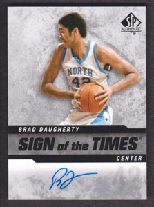 2014-15 SP Authentic Basketball Sign of the Times SOT-BD Brad Daugherty Auto