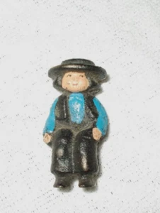 VINTAGE CAST IRON AMISH BOY FOR BENCH OR WAGON~HUBLEY/ARCADE/MARX~#6 - Picture 1 of 3