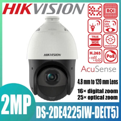 Hikvision 2MP 25× DarkFighter IR Network Speed Dome Camera DS-2DE4225IW-DE(T5) - Image 1 of 4