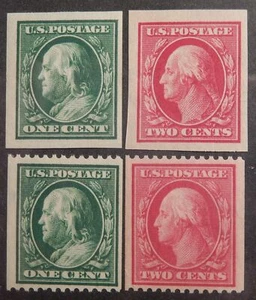 Scott # 383-386, 2 Sets of 2, Mint Original Gum (NH-LH) - Bild 1 von 1