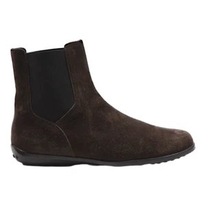 TODS Chelsea Boots Brown Leather Womens UK 4 - Picture 1 of 6