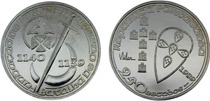 Portugal 1989 250 Escudos Silver 92.5% PF - Picture 1 of 1
