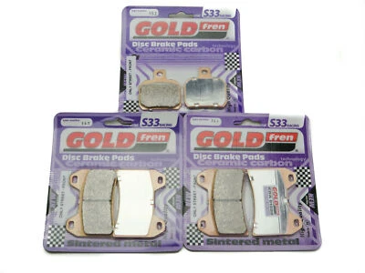 Pastillas de freno delanteras y traseras Goldfren S33 para Ducati 796 Hypermotard 2010-2013 Foto 1 de 3