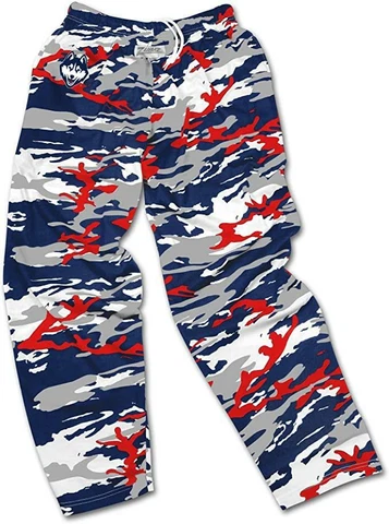Zubaz Connecticut Huskies Men X-Large Screened Logo Camo Casual Pants C1 2134 Cover