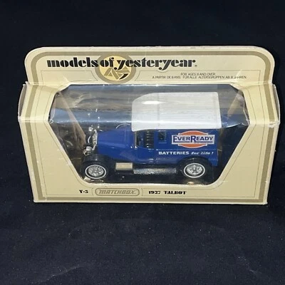 Modelos Matchbox de antaño Y5 1927 Talbot Van Ever Ready baterías 1978 Foto 1 de 3