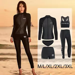 5 Pieces Diving Wetsuit Snorkeling suits for Women Jacket Comfortable Swimsuit - Picture 1 of 16