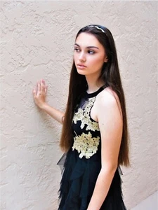 Precioso Vestido Boutique ""Ediciones Raras"" Elegante Niñas Fiesta Talla 16 - Imagen 1 de 9