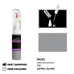 FOR ISUZU ASTRAL SILVER 718 Touch Up Paint Pen Brush Fix Kit Scratch Chip Set - Picture 1 of 8