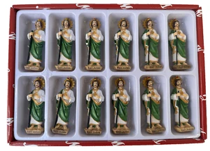 12 Pcs Set 3" San Judas Tadeo Statue Saint Jude PP002 - Picture 1 of 4