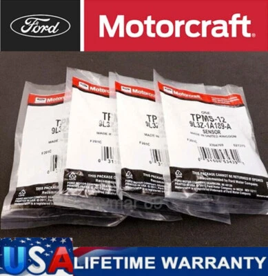 4PCS TPMS-12 Genuine TIRE PRESSURE MONITORING SENSOR 9L3Z-1A189-A OEM Original Foto 1 de 4