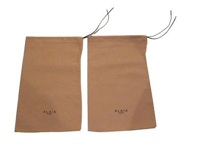 2 x Alaia Staubbeutel Schuhbeutel 34 cm x 22 cm - Bild 1 von 4