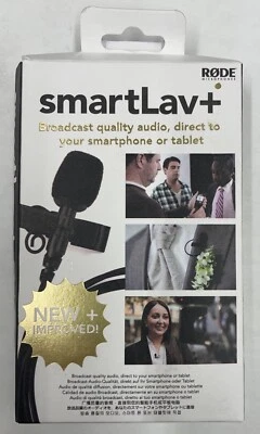 Micrófono de solapa Rode SmartLav+ para teléfonos inteligentes - negro Foto 1 de 2