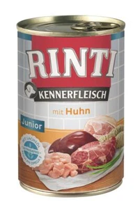 Rinti Kennerfleisch pur Junior Huhn 12x400g Nassfutter Feuchtnahrung Hundefutter - Bild 1 von 1