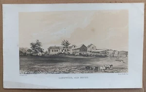 1857 LONGWOOD, OLD HOUSE SAINTE-HÉLÈNE GRAVURE NAPOLÉON EXIL - Picture 1 of 3