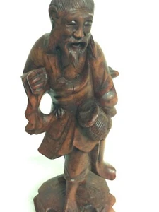 Antique Asian Wood Carving - Picture 1 of 5
