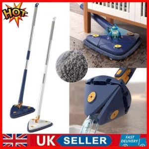 360° Rotatable Adjustable Cleaning Mop Triangle Mops Multipurpose Cleaning Brush - Picture 1 of 14