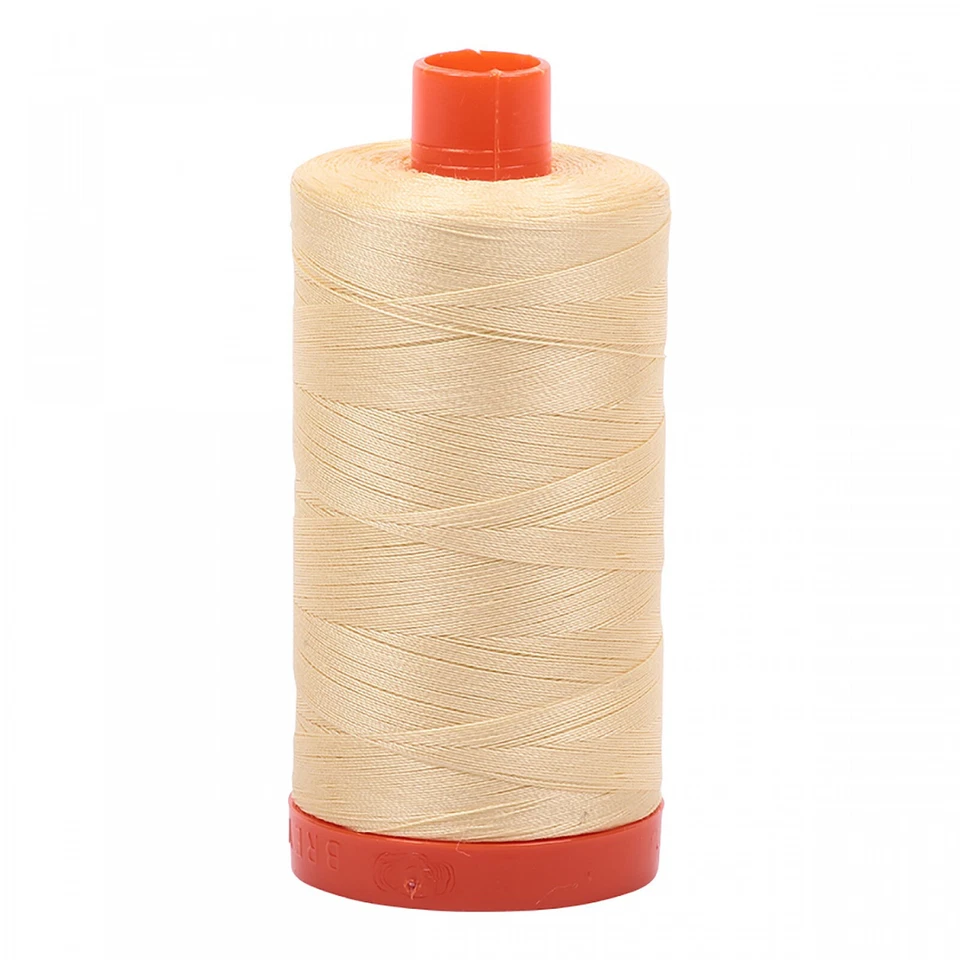 AURIfil Mako Cotton Thread Solid 50wt 1422yds Champagne - Image 1 of 1